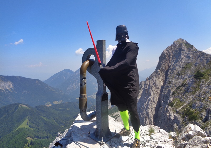 Darth Vader a Lärchenberg csúcsán